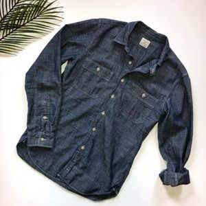 J. Crew Chambray Slim Fit Button Down Shirt
